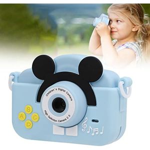 Kindercamera 2,0 inch 2 MP/1080P selfie digitale camera voor kinderen met 32 GB kaart en tas, mini-camcorder-speelgoed voor kinderen van 3 tot 9 jaar (blauwe hemel)