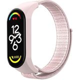 Strap-it Xiaomi Mi Band 7 nylon bandje (lichtroze)