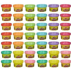 Chalpr Play-Doh Handout 42 stuks niet-giftige boetseermassa voor kinderfeesten, zoete of lekkernijen, klaslokaalprijzen, schoolbenodigdheden [exclusief bij Amazon]