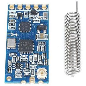 HC-12-module, HC-12 SI4463 Stabiele draadloze seriële aansluitmodule 1000 m met veervormige antenne 433,4-473,0 MHz Geïntegreerd programma