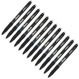 Sharpie S-Gel Intrekbare 0,7 mm Gel Pen, Blauw (Doos van 12)