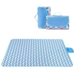 Picknickdeken Strandkleed Outdoor picknickdeken, draagbare waterdichte picknick verdikte Oxford doek campingmat (machinewasbaar) Strandmat Camping Outdoor(B,200 * 195cm)