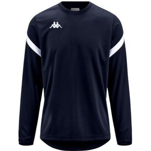 Kappa - Dolvano sweatshirt voor heren, Navy Blauw, Wit, S