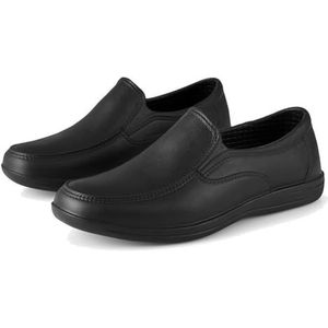 Rojeam Werkschoen Heren Chef Kokschoenen Slipbestendige Klomp Veiligheidsschoen Medische Schoenen Zwart, 41 EU