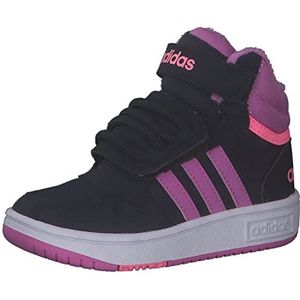 adidas Hoops Mid 3.0 AC I Sneakers voor kinderen, uniseks, Legend Ink Beam Pink Pulse Lilac, 26 EU