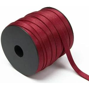 10/20/50M Gekleurde BH Schouderband 6/8/10/15mm Spandex Elastische Banden Zachte Elastische Trim Ondergoed Riem DIY Naai Accessoire-WineRed-10mm-50Meters