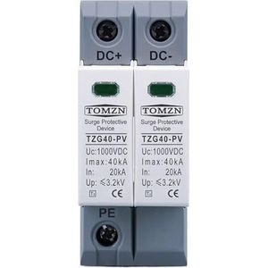DC SPD 2P 600V 800V 1000V 20KA ~ 40KA Din-rail Solar Outdoor Power Bescherming Apparaat Overspanningsbeveiliging Surge (Maat: DC 800V)