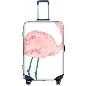 OdDdot Insecten vleugels ogen cartoon print stofdichte koffer beschermer, anti-kras koffer cover, reizen bagage hoes, Handgeschilderde Flamingo Bird, XL
