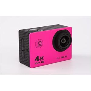 4k Sports Camera Outdoor Waterproof Extreme Sports DV HD Camera WIFI onderwatercamera(Color:Pink)
