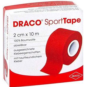 DRACOTAPEVERBAND 2 cmx10 m rood 1 st