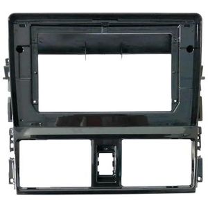 ASJFGTEH Car Audio Radio Face Plate Fascia Frame Compatibel met Yaris Vios 2014-2017 10,1 inch groot scherm 2Din DVD-speler Panel Dash Mount Kit (alleen frames)
