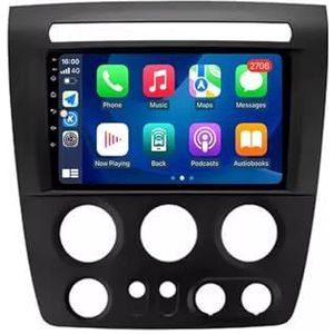 Android 14 Autoradio 9 inch touchscreen voor Hummer H3 1 2005-2010 Autoradio Navigatie met Carplay met GPS navigatie Bluetooth FM USB Steering Wheel Control(X9 8G+256G)