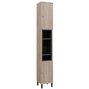 Vicco Hoge kast Aquis 30 x 190 cm, Sonoma antraciet, badkamer, modern design