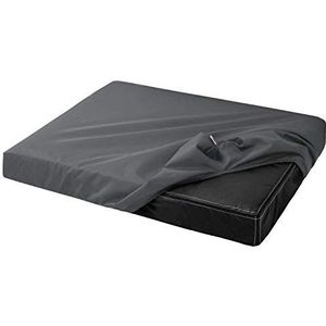 De originele Quick-Cover® BASIC UNI matrasbeschermer | 4-hoekig | beschermhoes hoeslaken polyester - voor hondenmatras hondenmat hondenbank (PE3 | 75x55 cm / 5-12 cm, 02 grafiet)