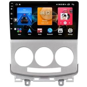 Android 14 autonavigatie in-dash autoradio-ontvanger voor Mazda 5 2005-2010 dubbel Din 9 inch touchscreen autoradio met satellietnavigatie Bluetooth handsfree RDS SWC(H 4Core 1+32G)