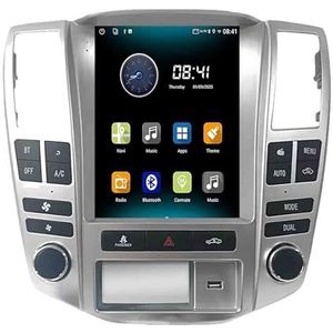 Android 14.0 2 Din Autoradio 9.7"" Touchscreen Auto Stereo voor Lexus RX300 2004-2007 met Draadloze Carplay Android Auto GPS navigatie AHD Omgekeerd beeld Stuurwielbediening(T2(6G+128G))