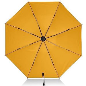 FRODOTGV Oranje effen compacte paraplu opvouwbare omgekeerde compacte paraplu voor regen regen 8 ribben grote winddichte UV-paraplu automatisch voor mannen