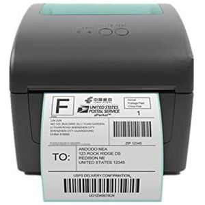 Etiketprinters Express Electronic Waybill Epacket Logistics Verzending Factuur Product Prijs Sticker Label 20-104mm Thermische Barcode Printer (Color : Nero, Size : M)