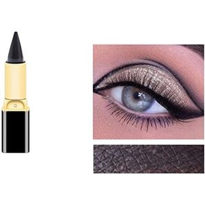 Eyeliner, waterdicht, natuurlijk, rijk en kleurrijk, gemakkelijk te verven, hydraterend, langdurig, sneldrogend (#01)