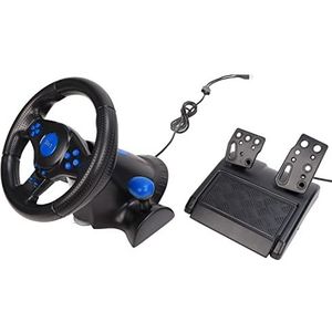Gaming Stuur, 180° Pc-Racewielen met Lineaire Pedalen, Handrem en Versnellingspook, Multifunctioneel Spel Rijwiel Controller voor Ps3, Ps2, Pc