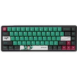 Team Liquid DSTANJ PBT Dye Sub-toetsdoppen voor mechanische gaming-toetsenborden, Cherry MX-schakelaars, aangepaste zijdruk, ANSI ISO-ondersteuning, Amerikaanse lay-out