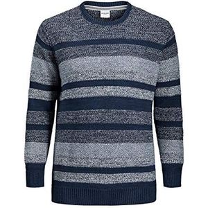 JACK & JONES Pullover Calbrato oversized voor heren, Blauw, 5XL