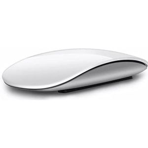 N+C Bluetooth 5.0 Draadloze Muis, Stille Multi Arc Touch Muizen, Magic Mouse Oplaadbaar Compatibel voor Laptop Pad Mac PC Macbook (Wit)