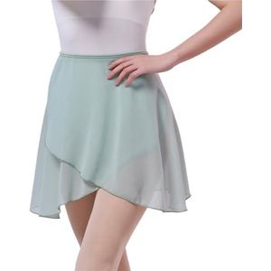 UBOHUZ Volwassen Ballet Dance Lace-up Rok Vrouwen Wrap Training Rokken voor Dansen voor Vrouwen, Hemelsblauw, Eén maat