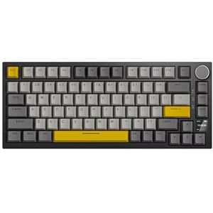 QPSJXN AK820Pro AK820Pro Mechanisch bluetooth-toetsenbord, Koreaanse versie, warmtestoringsontwerp, ontwerp met drie modi, 75% lay-out (Flying Fish Shaft H)