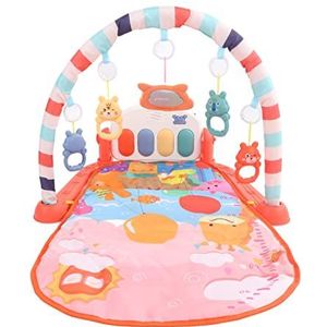 Babypiano-gymnastiekmat, Ademende Muziekbaby-speelmat Veilige Sensorische Ontwikkeling voor Kruipen (ORANGE)