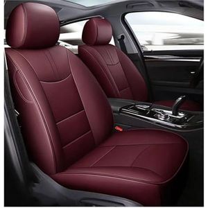 Autostoelhoezen Auto Seat Cover Voor Peugeot Voor 307 CC 308 SW 407 206 207 301 206 CC 2008 3008 607 4008 5008 307SW 508 Auto Accessoires Autostoelbekleding (Color : WIJN ROOD)