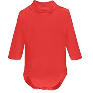 Ellepi 1 stuk body 2800 lange mouwen warm katoen pasgeborenen opstaande kraag meisjes jongens maanden jaar, Rood, 12 Maanden