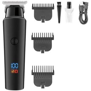 Tondeuses voor mannen, haarsnijmachine professionele tondeuse kapper draadloze elektrische tondeuse mannen USB oplaadbare LED-display
