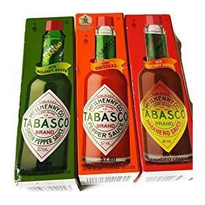 Tabasco Habanero, Jalapeno en originele 3 Pack Variety Bundel