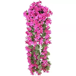 susiodeu Kunstbloem Plant Nep Rozen Thuis Planten Decoratieve Hangende Roos Party Balkon Tuin Balkon Decor, Paars