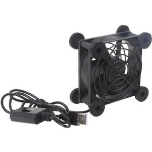USB-aangedreven 5V ventilator voor router, modem, koelbox, ventilator voor het koelen van verschillende elektronische apparaten (kleur: 8025)