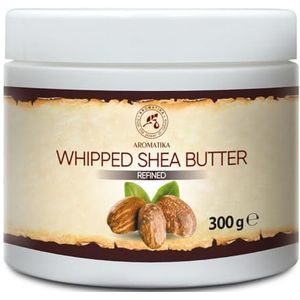Shea Butter Whipped Refined 300g - Butyrospermum Parkii - Natuurlijke Shea Body Butter - Body Butter - Massage - Intensieve Verzorging voor Gezicht - Lichaam - Haar