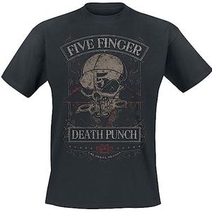 Five Finger Death Punch Wicked T-shirt zwart XXL 100% katoen Band merch, Bands, Duurzaamheid