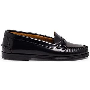Pisamonas Castellanos Piel Schoolloafers Voor Meisjes Maat 39 Kleur Negro