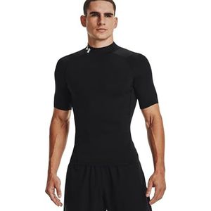 Under Armour Men's Standard HeatGear Short-Sleeve Mock Neck, Black (001), 3X-Large Tall
