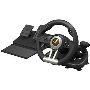 PXN V3 Pro - Racestuur en Pedalen - Zwart - 180° Stuurwiel met Paddle Shifters en Trillingen Feedback