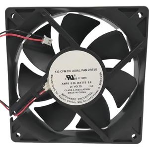 DC 133 CFM 2RTJ5 24V 0,36A 12cm 12025 120x25mm axiale koeler ventilator