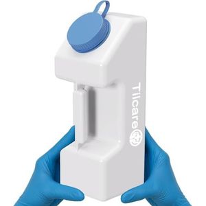Tilcare Draagbare Urinalen voor Mannen - Lekvrij, Nachtgebruik met Gloeiende Deksel - 3000 ml/101 Oz, Plasfles voor Mannen, Urinefles voor Mannen, Mannelijk Urinaal Lekvrij, Plasbeker, Plascontainer