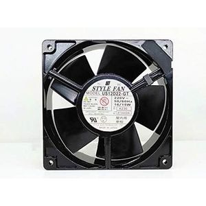 LMNCBVYA STYLE FAN US12D22-GT 120mm High-Performance Cooling Fan - 16/15W, 2650/3050RPM, 88.3/102.4CFM, Low Noise Operation