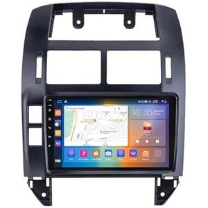 Android 13.0 2 Din Autoradio 10"" Touchscreen Auto Stereo Voor Volkswagen Polo Mk4 (2004-2009) Met Draadloze Carplay Android Auto GPS Navigatie AHD Omgekeerd Beeld Stuurwielbediening(Size:P6(6G+128G))