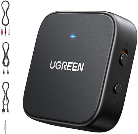 Ugreen - CM667 - Bluetooth Audio-Adapters - Zwart - 2-in-1 Zender en Ontvanger