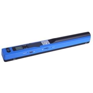 Draagbare documentscanner, Draagbare scanner HD Hoge snelheid kleuren A4 Document Foto Handheld Scanner, Mini Pocket kleurenscanner, A4 HD-scanner voor desktop/laptop, reisvriendelijke scanner(Blue)