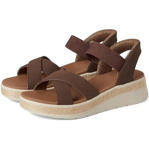 Skechers Womens Bobs Sun Ray Handsfree Slip-ins Sandaal, Chocolade, 9