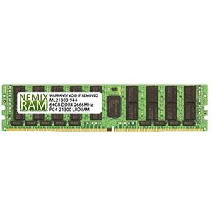 NEMIX RAM 64 GB vervanging voor Samsung M386A8K40CM2-CTD DDR4-2666 ECC LRDIMM 4Rx4