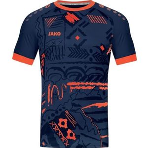 JAKO Voetbalshirt voor heren, complete set spelersshirt, sportief blauw/marineblauw, M